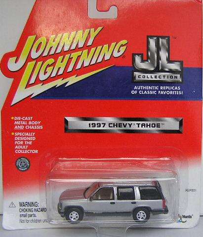 Johnny Lightning Diecast Model Car JL Collection Chevy Chevrolet Tahoe 1997 2001 on card new in pack