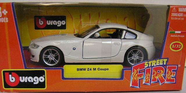Burago Diecast Model Car Street Fire BMW Z4 Z 4 M Coupe 1/32 scale new in pack