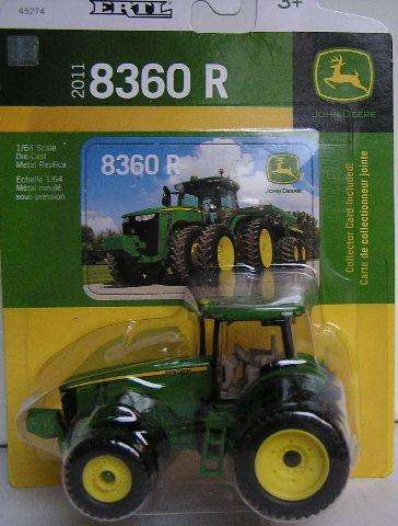 ERTL Diecast Model Tractor 45274 John Deere 8360 R 2011 Dual Wheels Farm Agricultural 1/64 scale new
