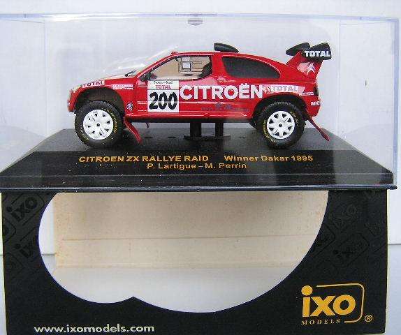 IXO Diecast Model Car RAC035 Motorsport Citroen ZX Rallye Raid No 200 Winner Dakar 1995 1/43 scale