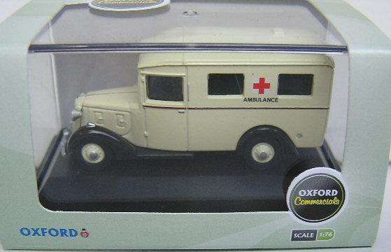 Oxford Diecast Model Car AMB001 Austin 18 Ambulance RR Works 1/76 OO railway scale new in pack