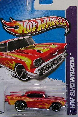 Hotwheels Hot Wheels Diecast Model Car 2013 196 / 250 Chevy Chevrolet 1957 1/64 scale new in pack