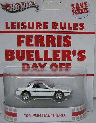 Hotwheels Hot Wheels Retro Diecast Model Movie Film TV Pontiac Fiero 1984 Ferris Bueller's Day Off