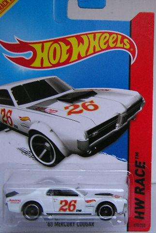Hotwheels Hot Wheels Diecast Model Car 2013 170 / 250 Mercury Cougar 1968 No 26 1/64 scale new