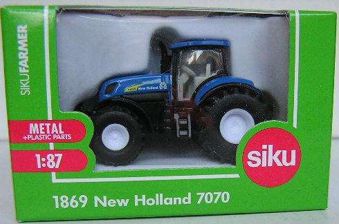 Siku Diecast Model 1869 New Holland Tractor 7070 Farm Agricultural 1/87 HO Railway scale new in pack