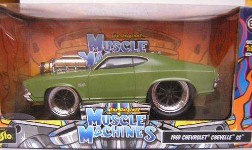 Maisto Muscle Machines Diecast Model Car 32238 Chevy Chevrolet Chevelle SS 1969 1/24 scale new