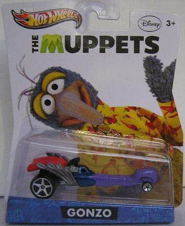 Hotwheels Hot Wheels Diecast Model Car TV Disney Muppets Gonzo 2012 on card new in pack