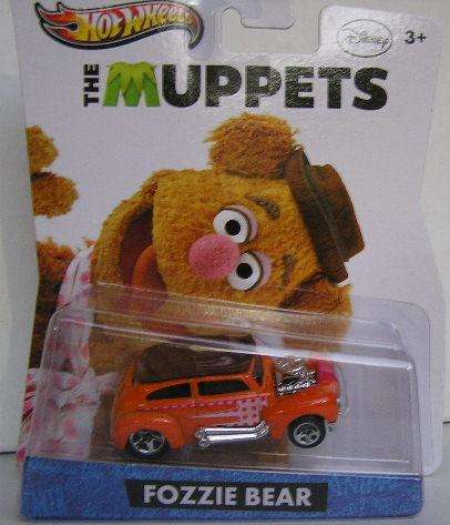 Hotwheels Hot Wheels Diecast Model Car TV Disney Muppets Fozzie Bear 2012 on card new in pack