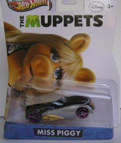 Hotwheels Hot Wheels Diecast Model Car TV Disney Muppets Miss Piggy 2012 on card new in pack
