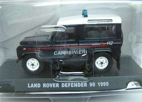 Italian Military Police Diecast Model Car Collection Land Rover Defender 90 1995 "Carabinieri" 1/43