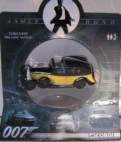 Corgi Hornby Diecast Model Car TY95609 Movie Film 007 James Bond Rolls Royce III Goldfinger 1/55 sca