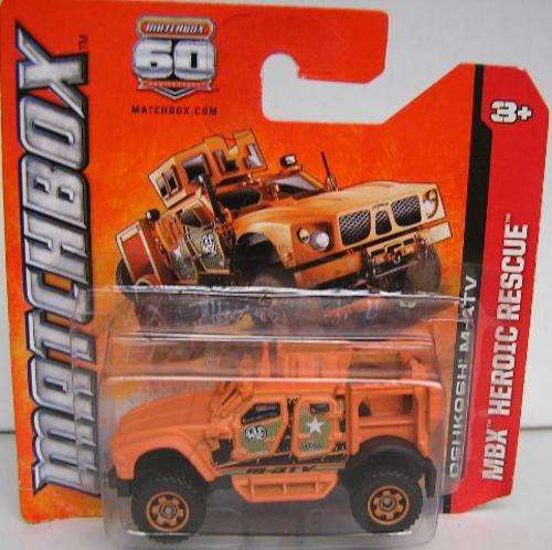 Matchbox Diecast Model Truck 60th Anniversary Oshkosh M ATV Offroad new in pack