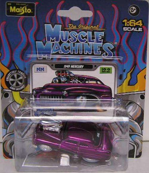 Maisto Muscle Machines Diecast Model Car Mercury 1949 with blower 1/64 scale new in pack