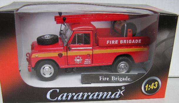 Cararama Hongwell Diecast Model Car Land Rover Series III 3 Fire Brigade 1/43 scale new in pack
