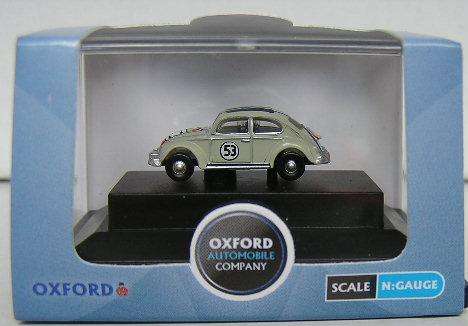Oxford Diecast Model Car NVWB001 VW Volkswagen Beetle "Herbie" No 53 1/144 N rail scale new in pack