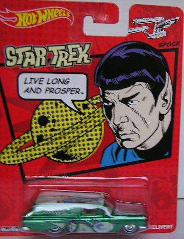 Hotwheels Hot Wheels Diecast Model Car Star Trek TV Chevy Chevrolet Delivery 1959 Spock 1/64 scale