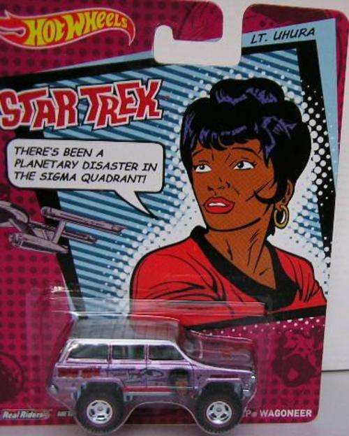 Hotwheels Hot Wheels Diecast Model Car Star Trek TV Jeep Wagoneer 1988 Lt. Uhura 1/64 scale new
