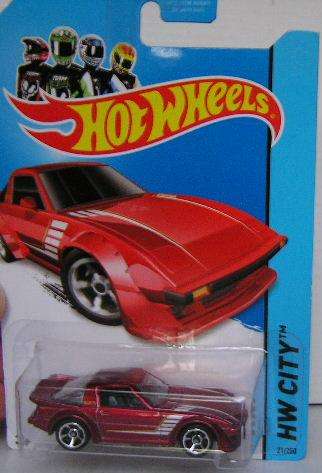 Hotwheels Hot Wheels Diecast Model Car 2014 21 / 250 Mazda RX7 RX 7 1/64 scale new in pack