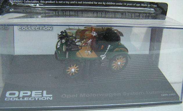 Opel Diecast Model Car Collection Motorwagen System Lutzmann 1899 - 1901 1/43 scale new in pack