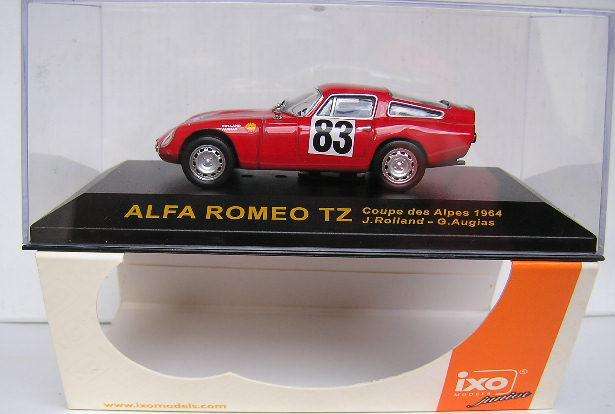 IXO Diecast Model Car CIXJ024 Alfa Romeo TZ No 83 Coupe Des Alpes 1964 1/43 scale new in pack