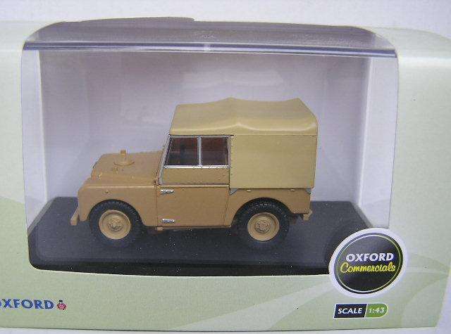 Oxford Diecast Model LAN180008 Land Rover Series I 1 80 " inch 34th Light AA Reg. Military 1/43