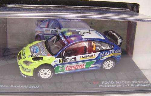 Rally Diecast Model Car Collection Ford Focus RS WRC No 3 New Zealand 2007 Gronholm 1/43 scale new