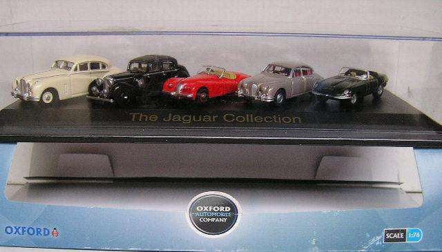 Oxford Diecast Model Car SET14 5 piece pk Jaguar XK SS E type 1/76 OO railway scale new in pack