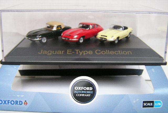 Oxford Diecast Model Car SET13 3 piece pk Jaguar E type Collection 1/76 OO railway scale new in pack