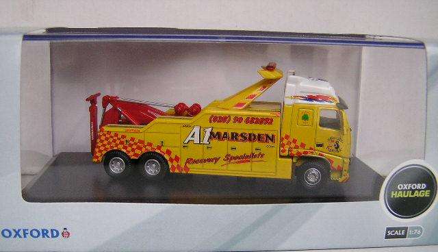 Oxford Diecast Model VOL03REC Volvo Recovery Tow Truck "A1 Marsden" 1/76 OO railway scale new in pac