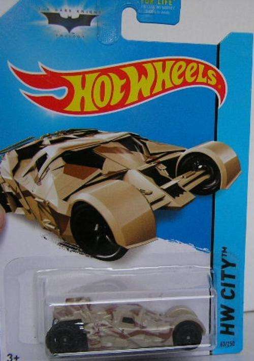 Hotwheels Hot Wheels Diecast Model Car 2014 63 / 250 Movie Film TV Batman 75th Anniv Tumbler Camo