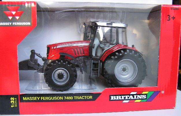 Britains Diecast Model 42501 Massey Ferguson 7480 Tractor Farm Agricultural 1/32 scale new in pack