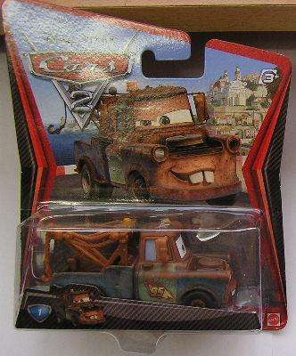Disney Pixar Mattel Cars 2 Diecast Model 2011 Movie Film No 1 Mater Race Team 1/55 scale new in pack