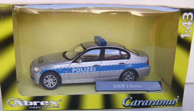 Cararama Hongwell Diecast Model Car BMW 3 Series Police "Polizei" 1/43 scale new in pack
