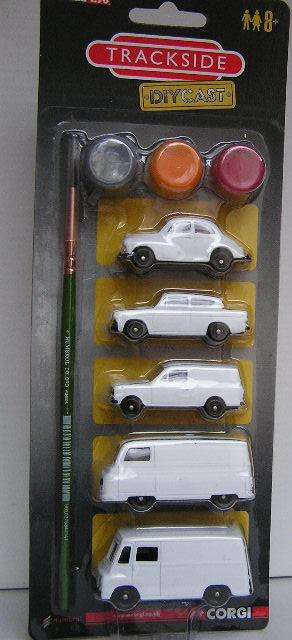 Corgi Trackside Diecast Model Car Set DIY 1950's/60's era Morris Anglia Bedford 1/76 OO rail scale