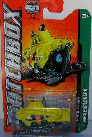 Matchbox Diecast Model Car 2013 101 / 120 Deep Diver Submersible No 28 1/64 scale new in pack