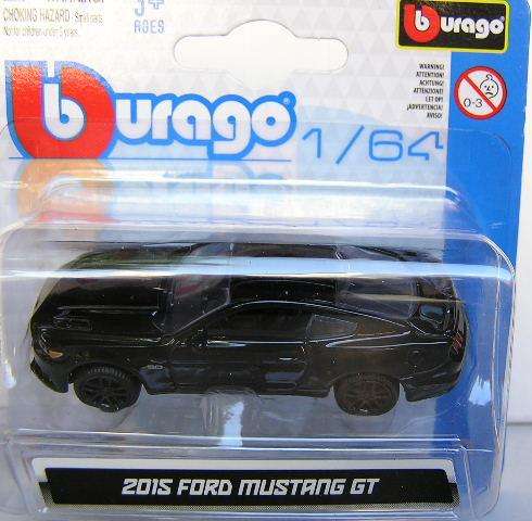 Burago Diecast Model Car Ford Mustang GT 2015 1/64 scale new in pack
