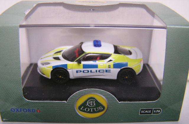 Oxford Diecast Model Car LEV003 Lotus Evora Motorway Police 1/76 OO railway scale new in pack