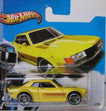 Hotwheels Hot Wheels Diecast Model Car 2013 1 / 250 Toyota Celica 1970 1/64 scale new in pack