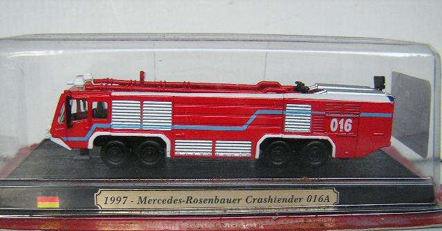 Fire Engines of the World Diecast Model Collection Mercedes Rosenbauer Crashtender 1/100 scale new