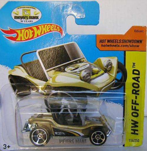 Hotwheels Hot Wheels Diecast Model Car 2014 114 / 250 Meyers Manx Beach Buggy 1/64 scale new in pack