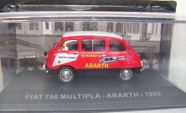 Italian Commercial Vans Diecast Model Collection Fiat 750 Multipla 1960 "Abarth" 1/43 scale new