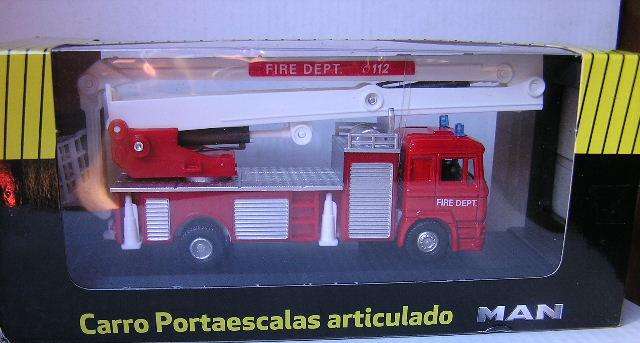 Diecast Model Truck Collection 1/72 scale MAN F 2000 Snorkel Fire Engine OO railway scale new in pac
