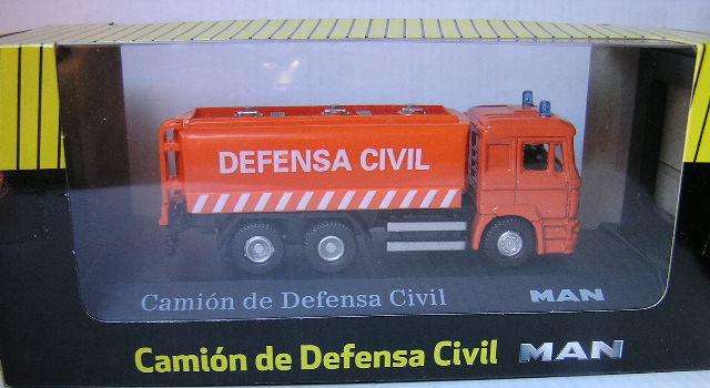 Diecast Model Truck Collection 1/72 scale MAN F 2000 Civil Defence Tanker OO railway scale new