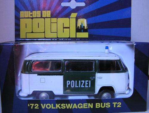 Welly Diecast Model Car Police Collection VW Volkswagen Bus T2 T 2 1972 "Polizei" 1/38 scale new
