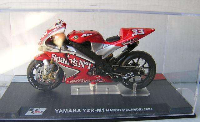 Diecast GP Motorbike Bike Collection Yamaha YZR M1 M 1 Melandri 2004 No 33 1/24 scale new in pack