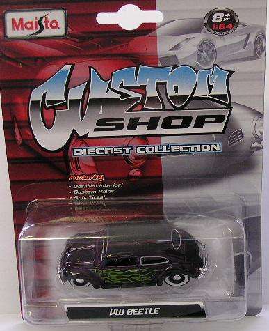 Maisto Diecast Model Car Custom Shop Volkswagen VW Beetle 1/64 scale new in pack