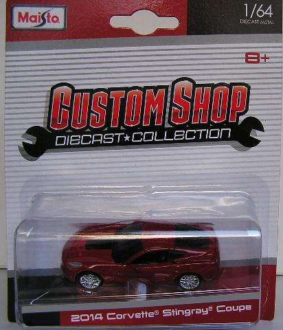 Maisto Custom Shop Diecast Model Car Chevy Chevrolet Corvette Stingray 2014 1/64 scale new in pack