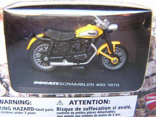 Newray Diecast Model Motorcycle Bike Ducati Scrambler 450 1970 1/32 scale new in pack