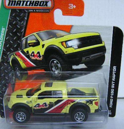 Matchbox Diecast Model Car 2014 57 / 120 Ford F 150 SVT Raptor 4x4 Offroad 1/64 scale new in pack
