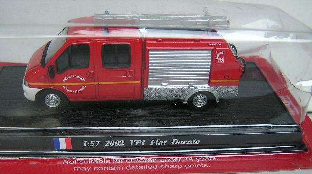 Fire Engines of the World Diecast Model Collection Fiat Ducato VPI 2002 France 1/57 scale new in pac